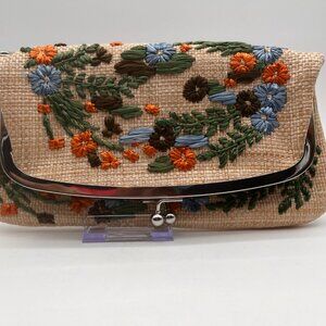 Rafe X Target Woven Floral Embroidered Clutch- No strap